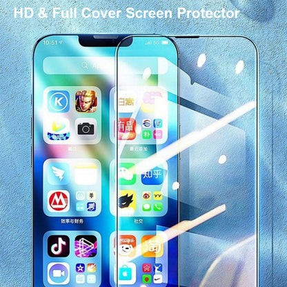 iPhone 13 Tempered Glass Screen Protector [2-Pack] with Easy Alignment Frame – Clear, Premium by SwiftShield