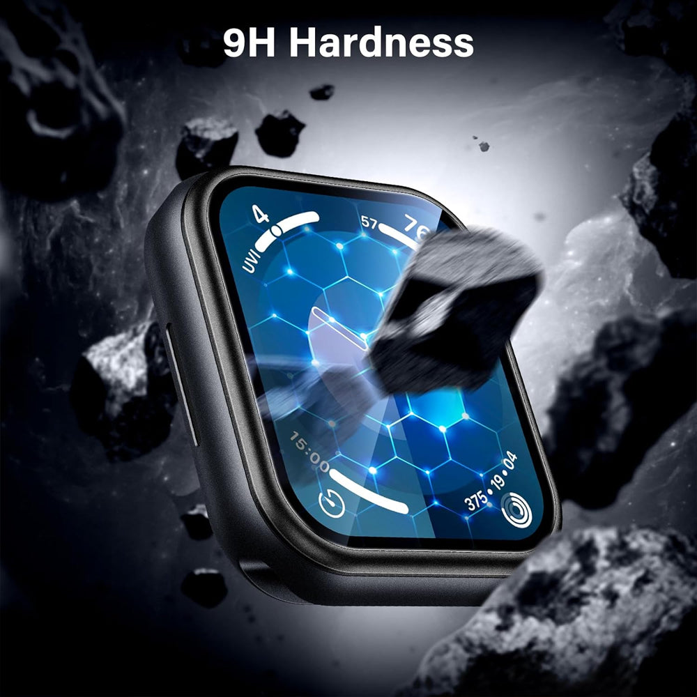 Apple Watch 41mm Glass Screen Protector Alignment Kit by SwiftShield (2 Pack - Black)