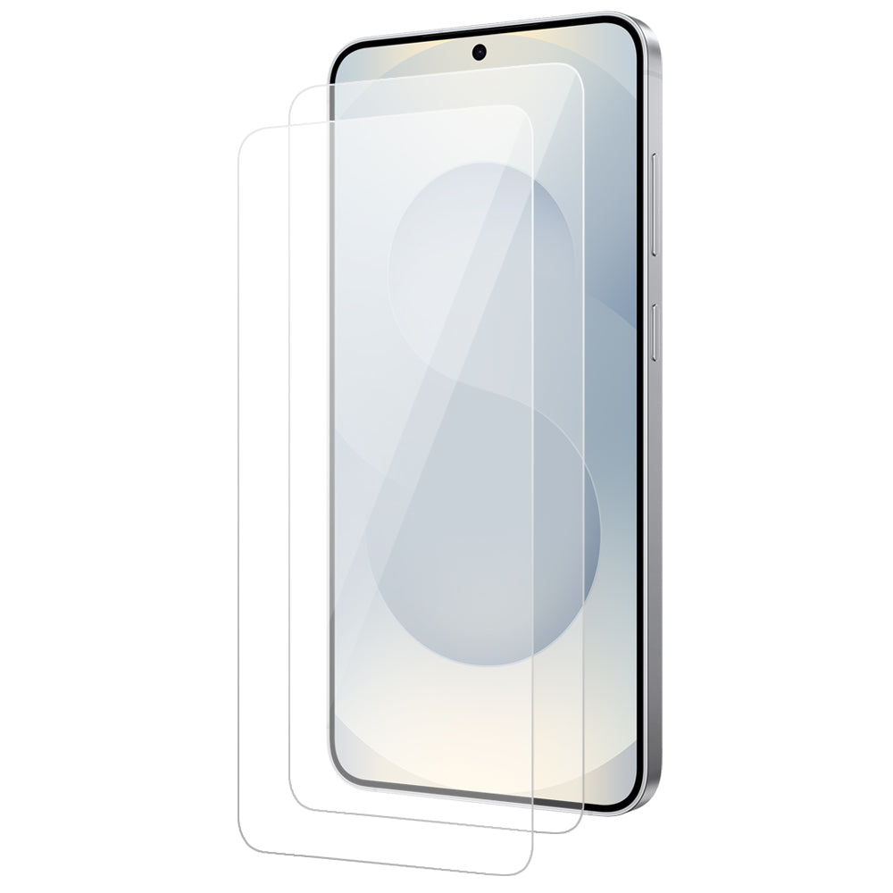 Samsung Galaxy S25 Plus Tempered Glass Screen Protector [2-Pack] with Easy Alignment Frame – Clear, Premium by SwiftShield